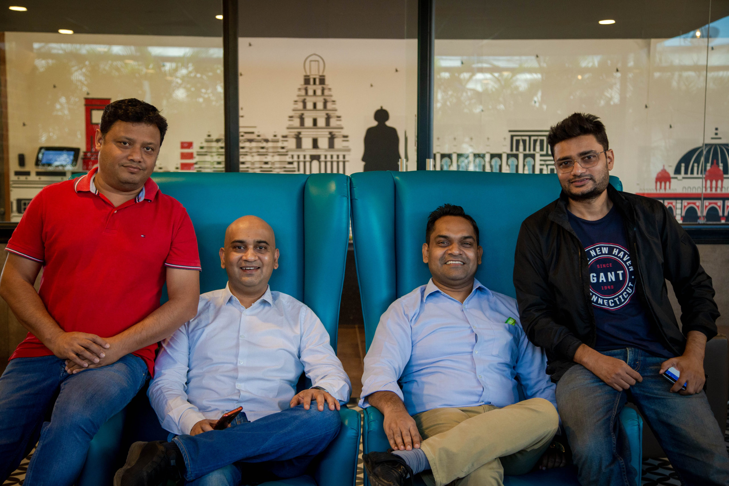 DealShare's founding team: Sankar Bora, Vineet Rao, Sourjyendu Medda and Rajat Shikhar