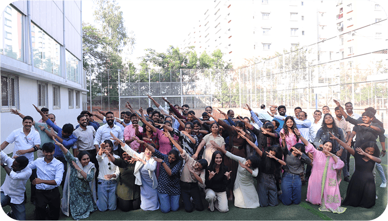 CRMIT colleagues posing together outdoors
