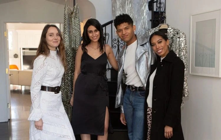 Group photograph published with Flaunter’s interview about Alice Braccini and Violetta Group