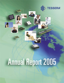 An annual report design from Visible Design's archived portfolio