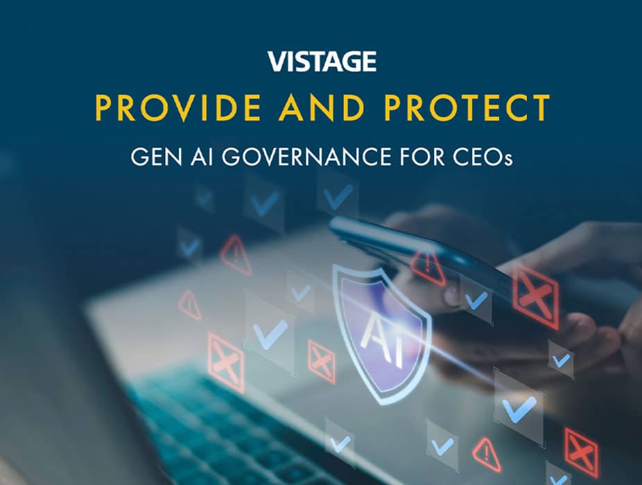 A Vistage research report cover