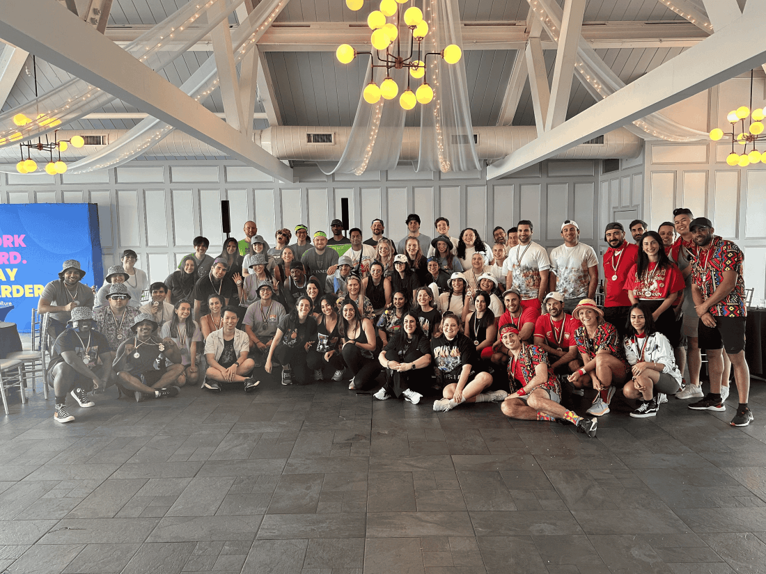 Vistar Media New York team gathered for a group photograph