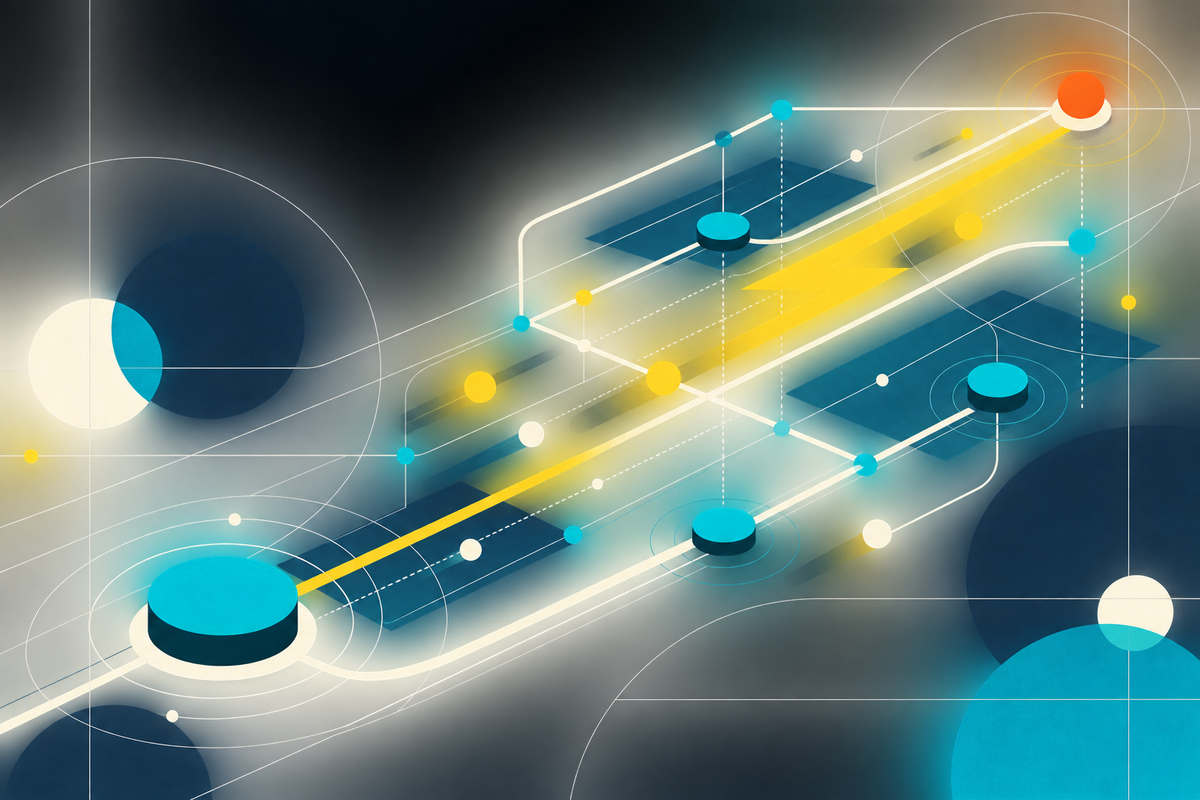 Abstract network of geometric payment routes and liquidity nodes