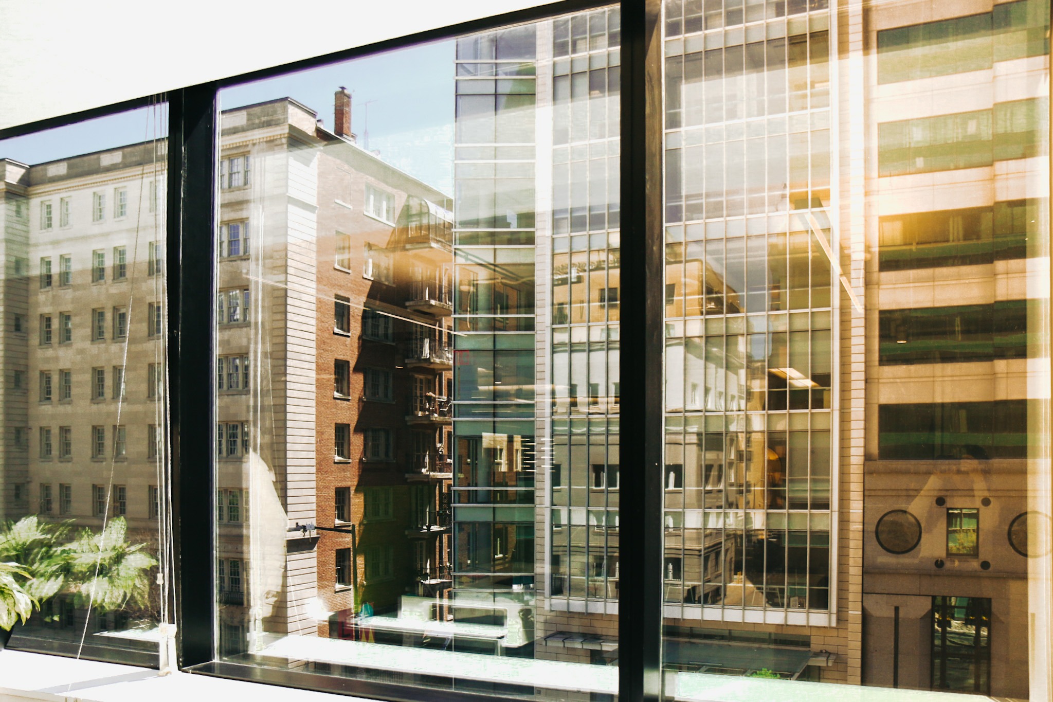 A view through the windows of VOX Global's Washington office