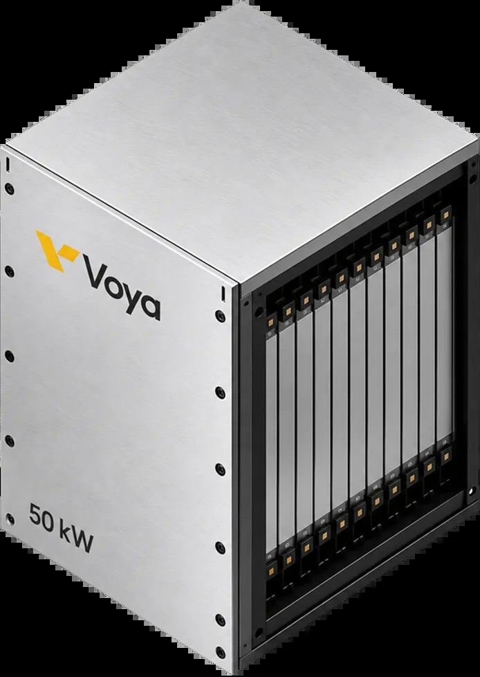 Voya Energy's white 50 kW generator module