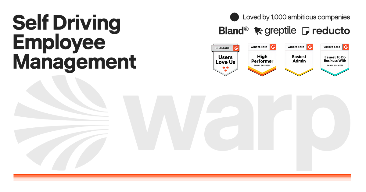 Warp - AI-Native Employee Management Platform