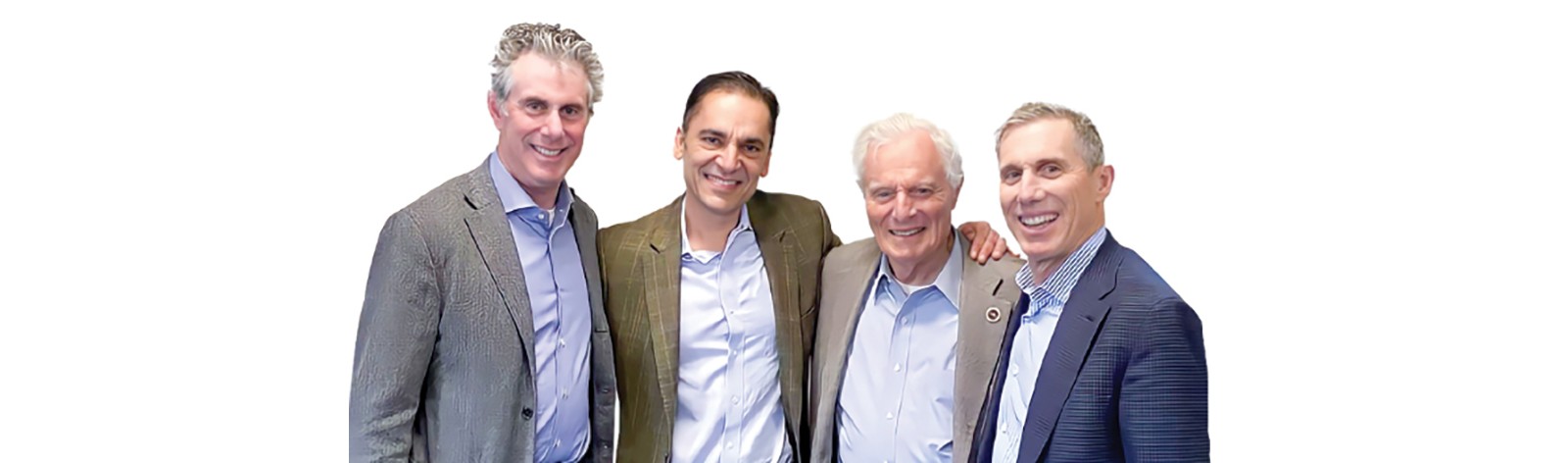 Clifford Wyatt, Udit Batra, Philip Wyatt and Geofrey Wyatt together at the Wyatt acquisition announcement