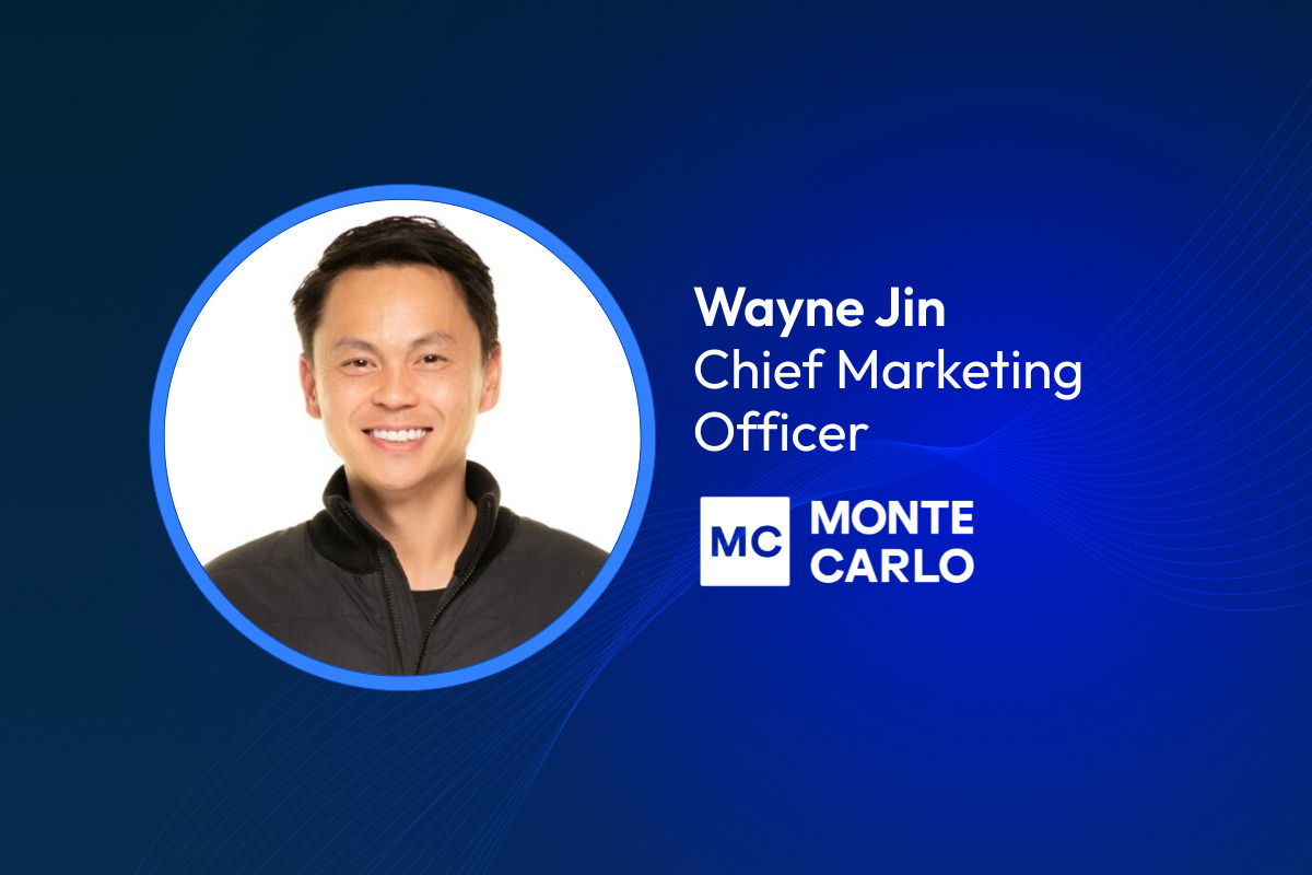 Monte Carlo announcement graphic introducing Wayne Jin as chief marketing officer