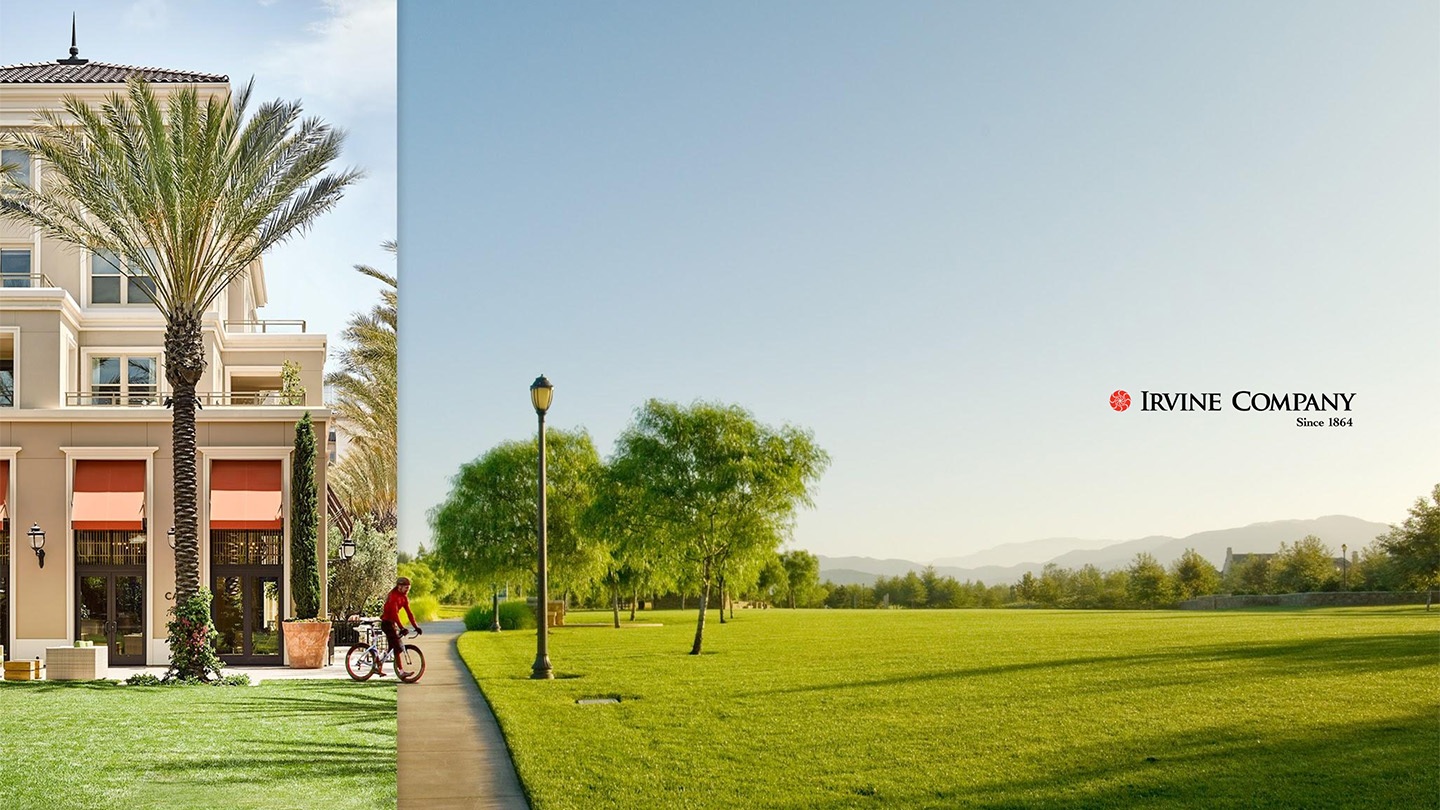 Irvine Company branded landscape composition from MACH27’s portfolio