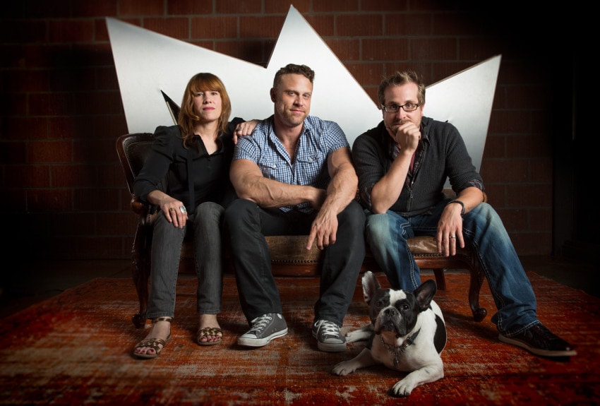 Royale co-founders Jen Lucero, Jayson Whitmore and Brien Holman in a 2015 studio photograph