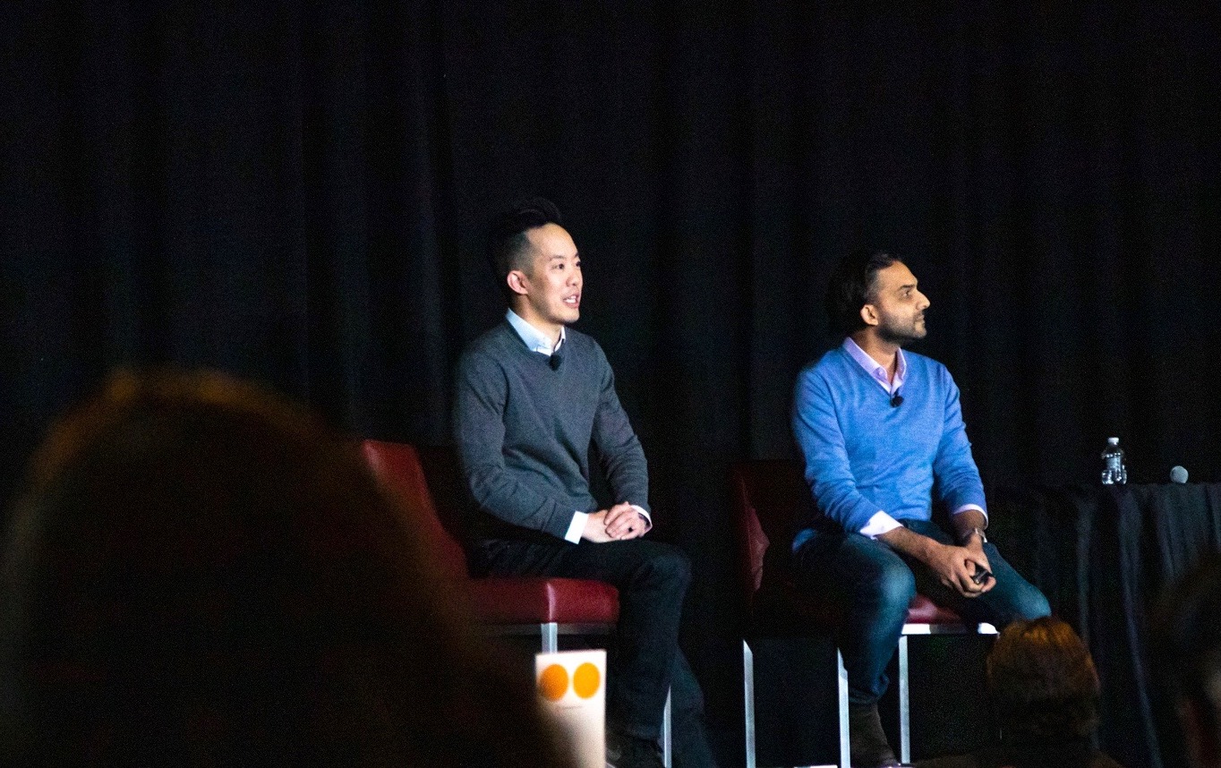 Web Sun seated at left beside Arif Nathoo during Komodo Week in Las Vegas