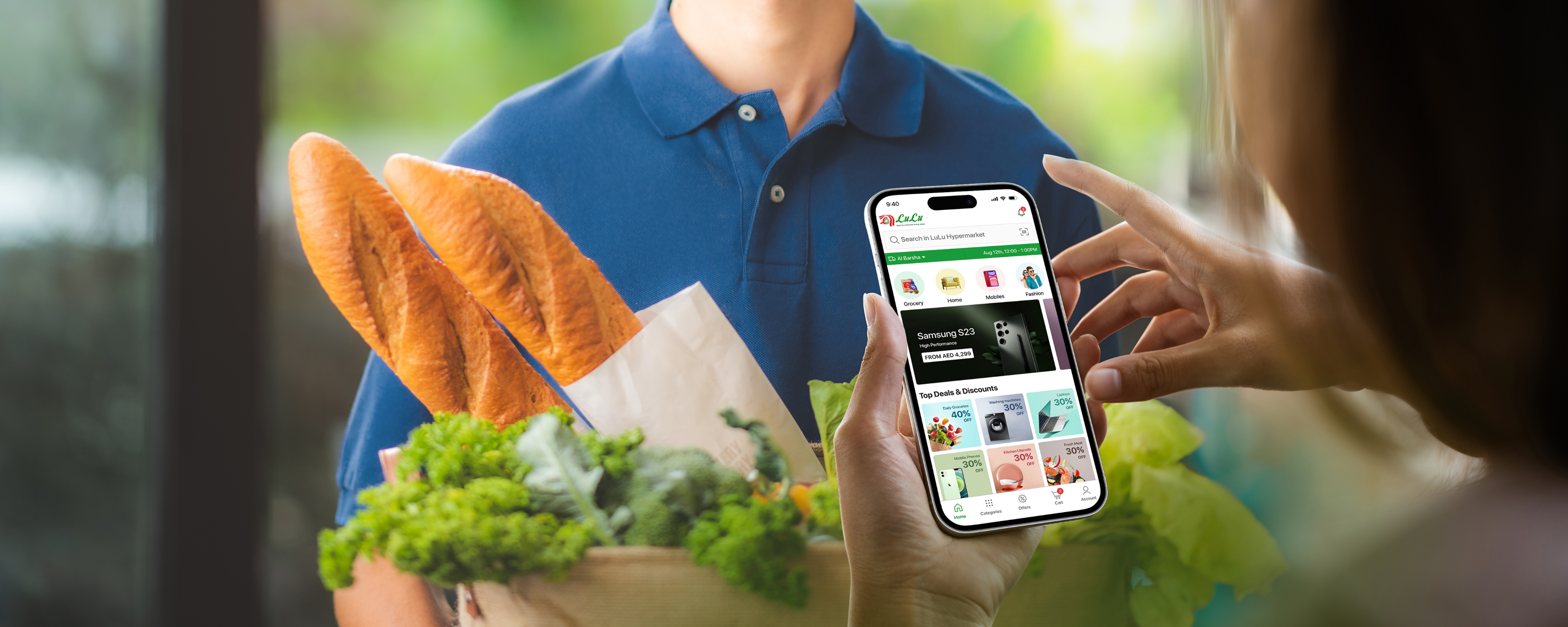 Webandcrafts presentation of the LuLu Hypermarket mobile shopping app