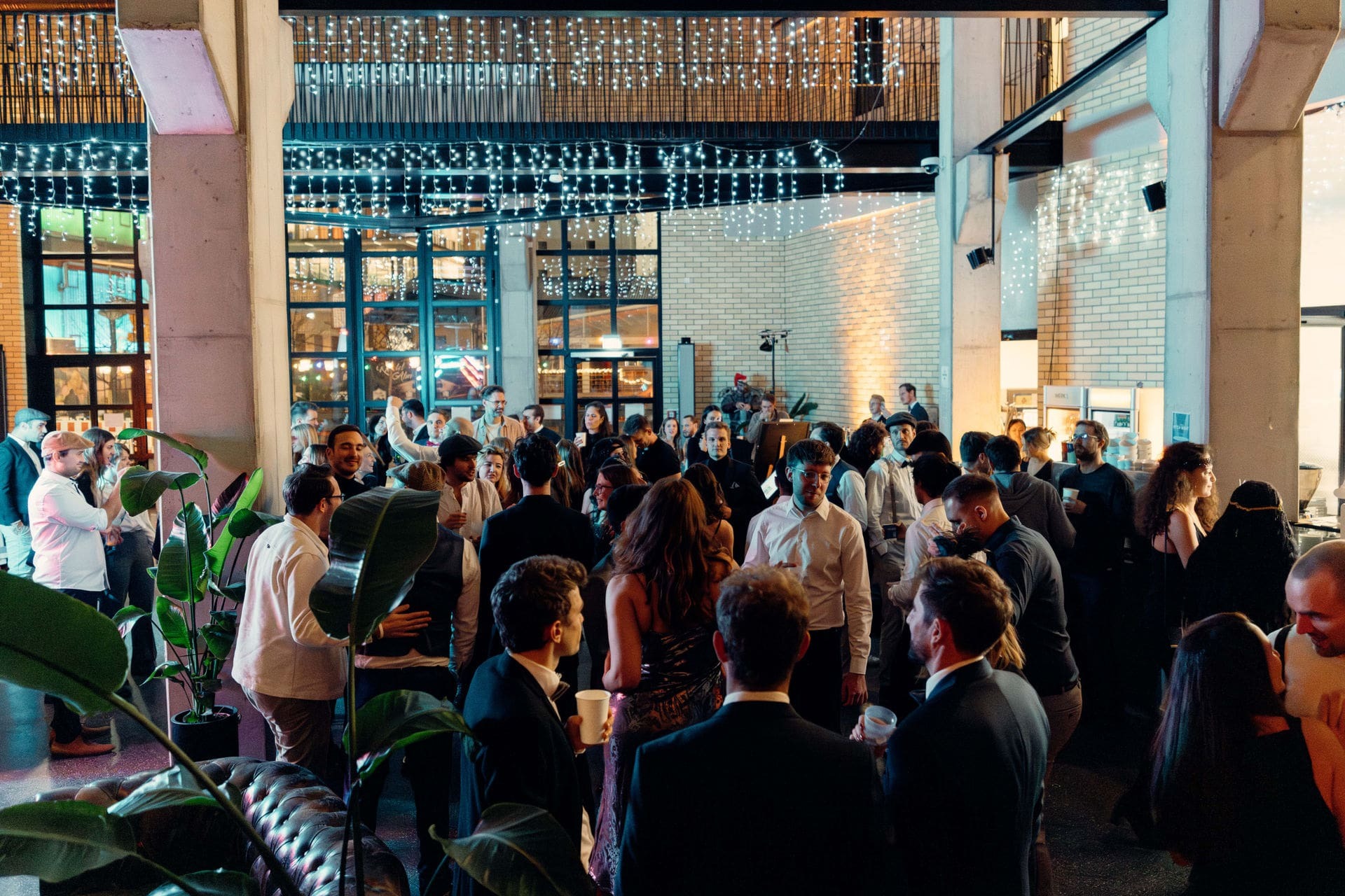 Guests gathered at a WERK1 community event