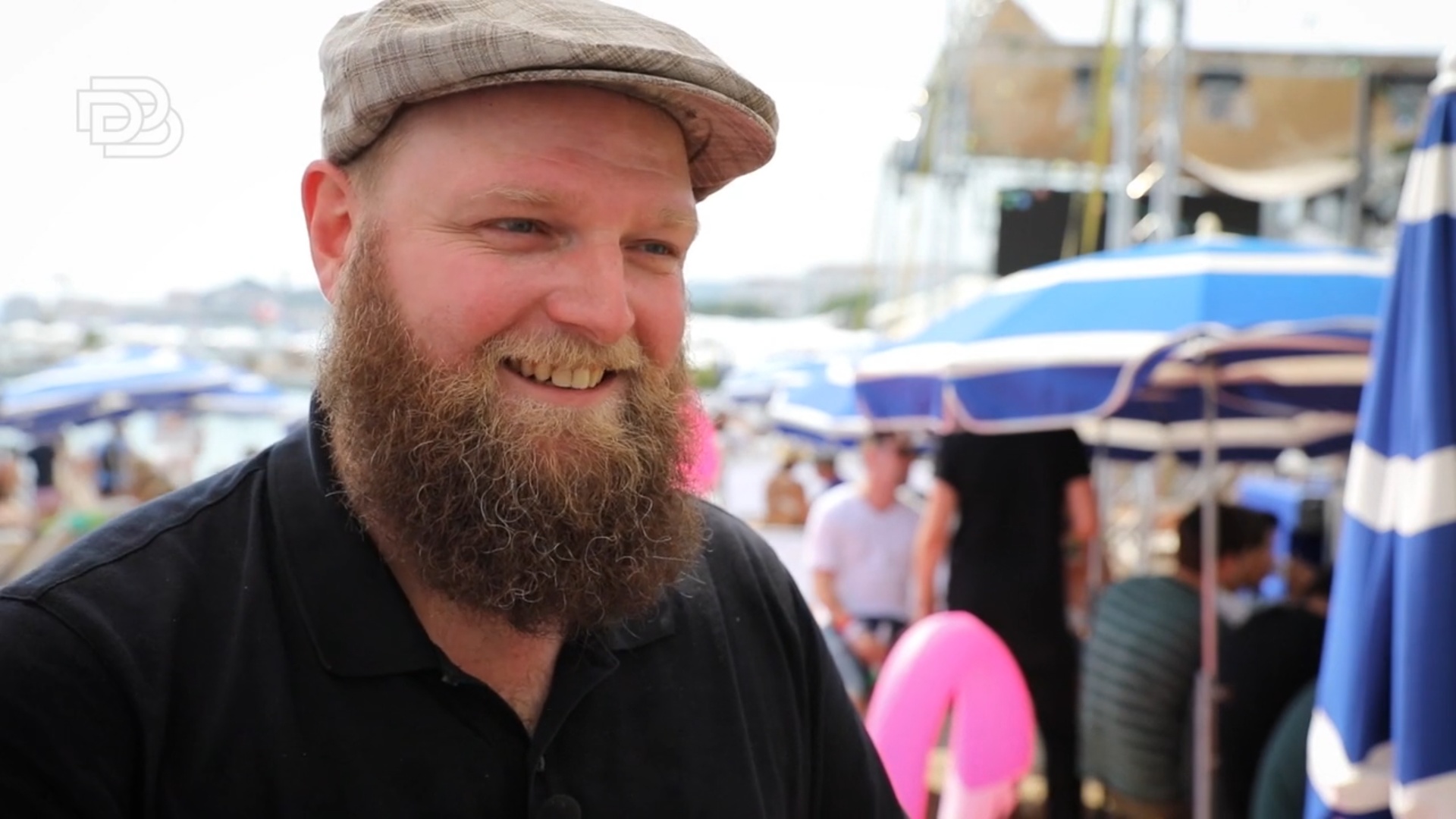 Wesley ter Haar smiling during a Dutch Digital Design interview at Cannes