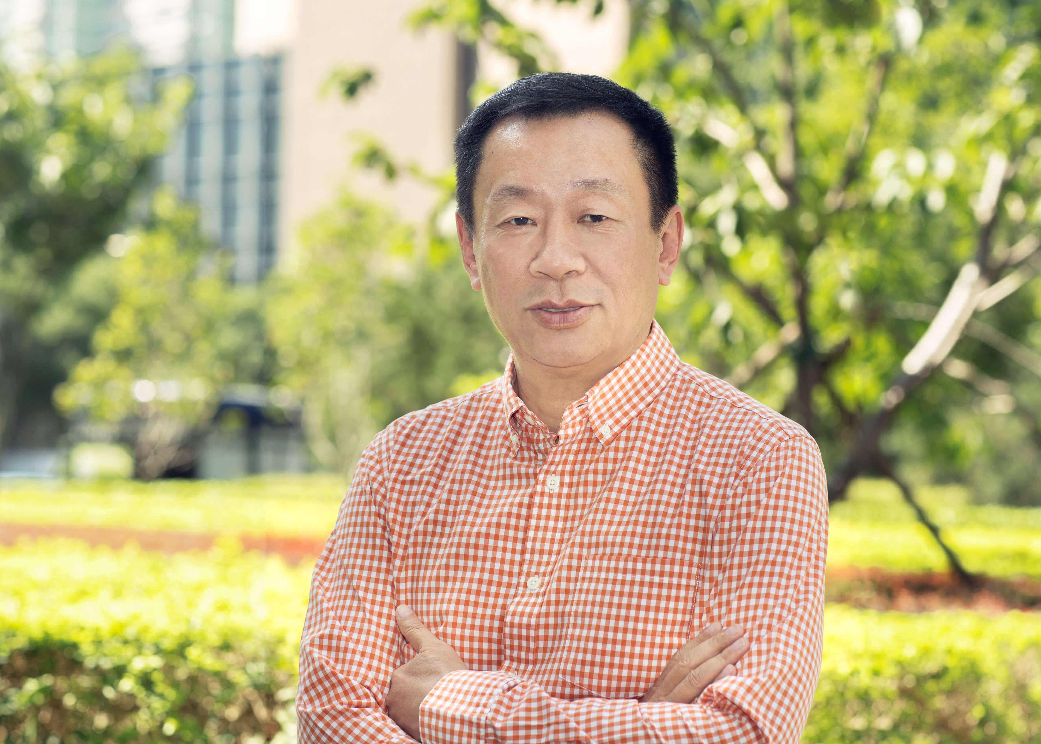 WestSummit founding partner Raymond Yang in an outdoor portrait