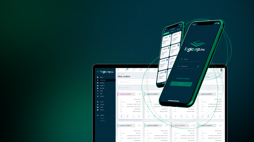 WEZOM’s published artwork for its Logicorp transportation management system case