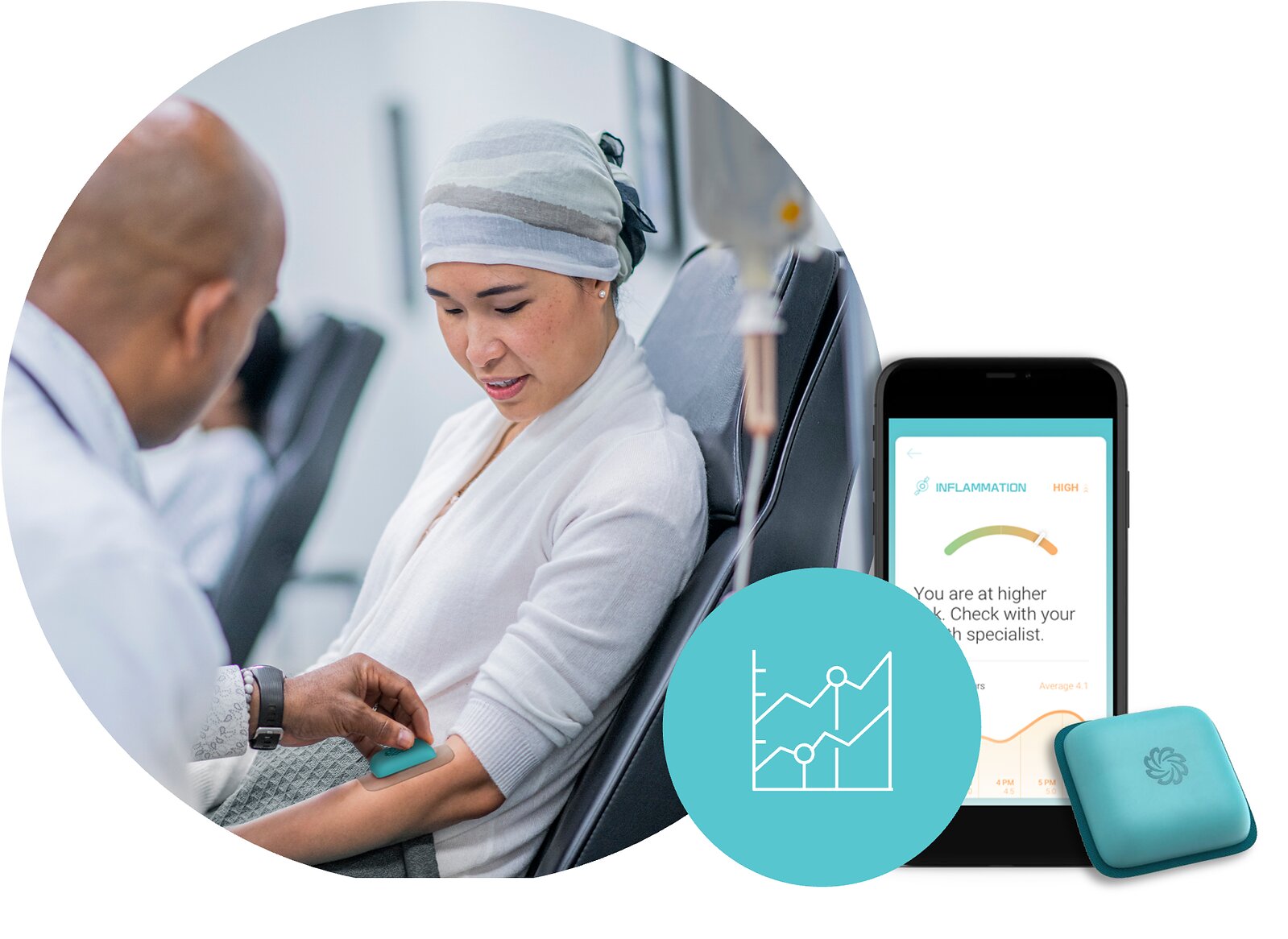 Xsensio Lab-on-Skin wearable biosensing device shown in its product press photograph