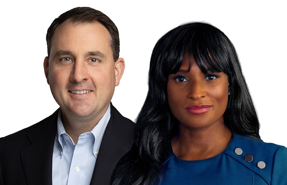 Press composite showing Will Crain on the left and Contessa Kellogg-Winters on the right