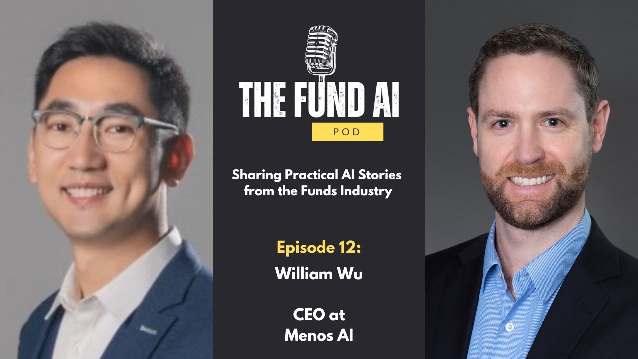 Episode 12 artwork: William Wu, left, and host Iain Carey, right