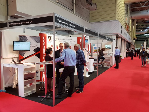 Windowmaker Software staff demonstrating the Measure app at FIT Show 2019