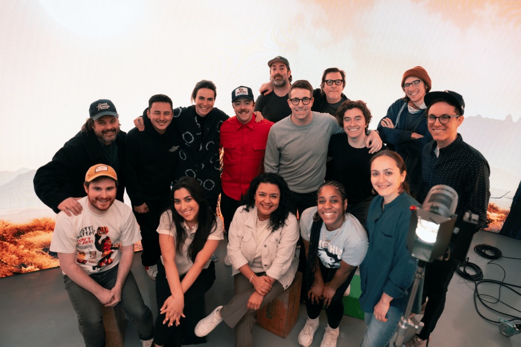 A group pictured on WITHIN’s About page gathers in a production studio