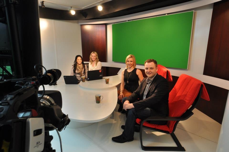 Wojciech Kalembasa seated in a Chicago television studio during a 2013 interview