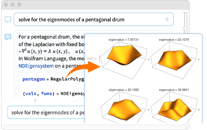 Mathematica notebook with AI assistance alongside computational work