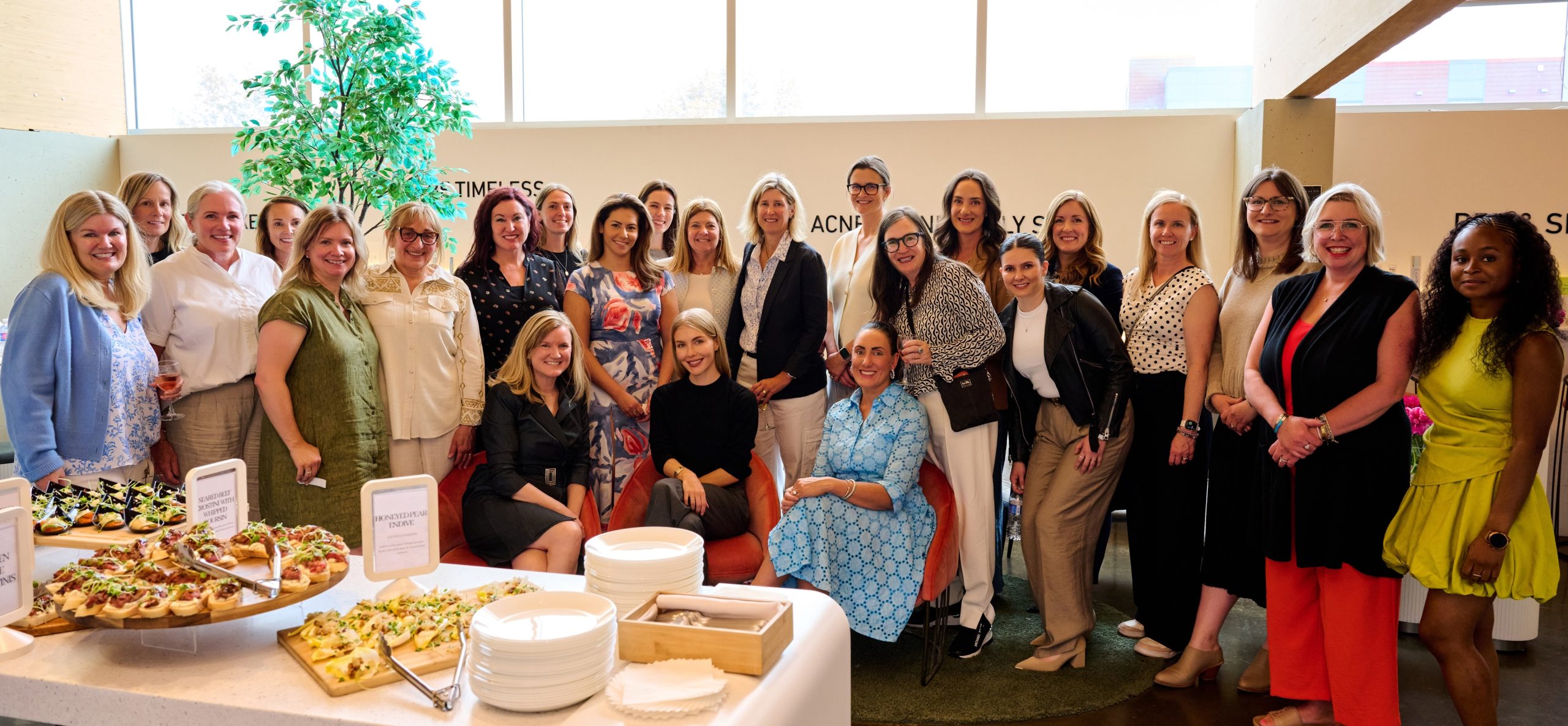 WEL Calgary limited partners gather with Par Olive’s founder at a celebration event