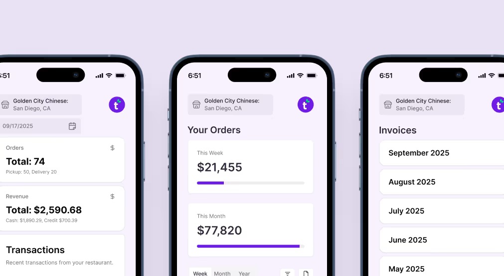 Tarro product illustration showing restaurant reports and controls on a mobile device