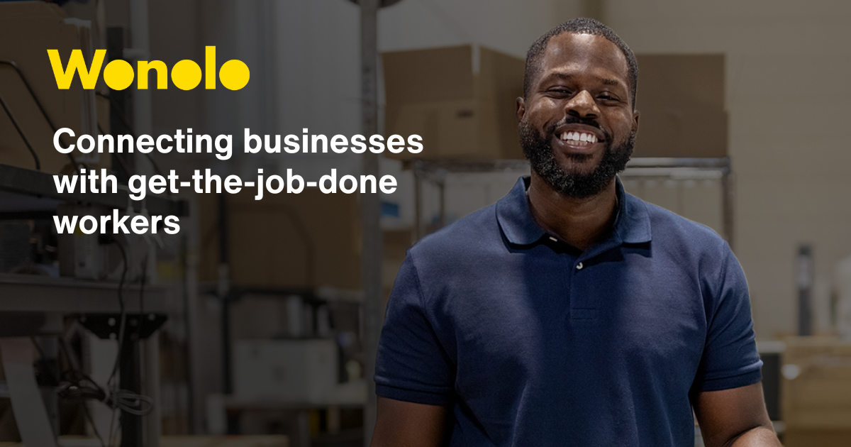 Wonolo brand banner - Connecting businesses with get-the-job-done workers