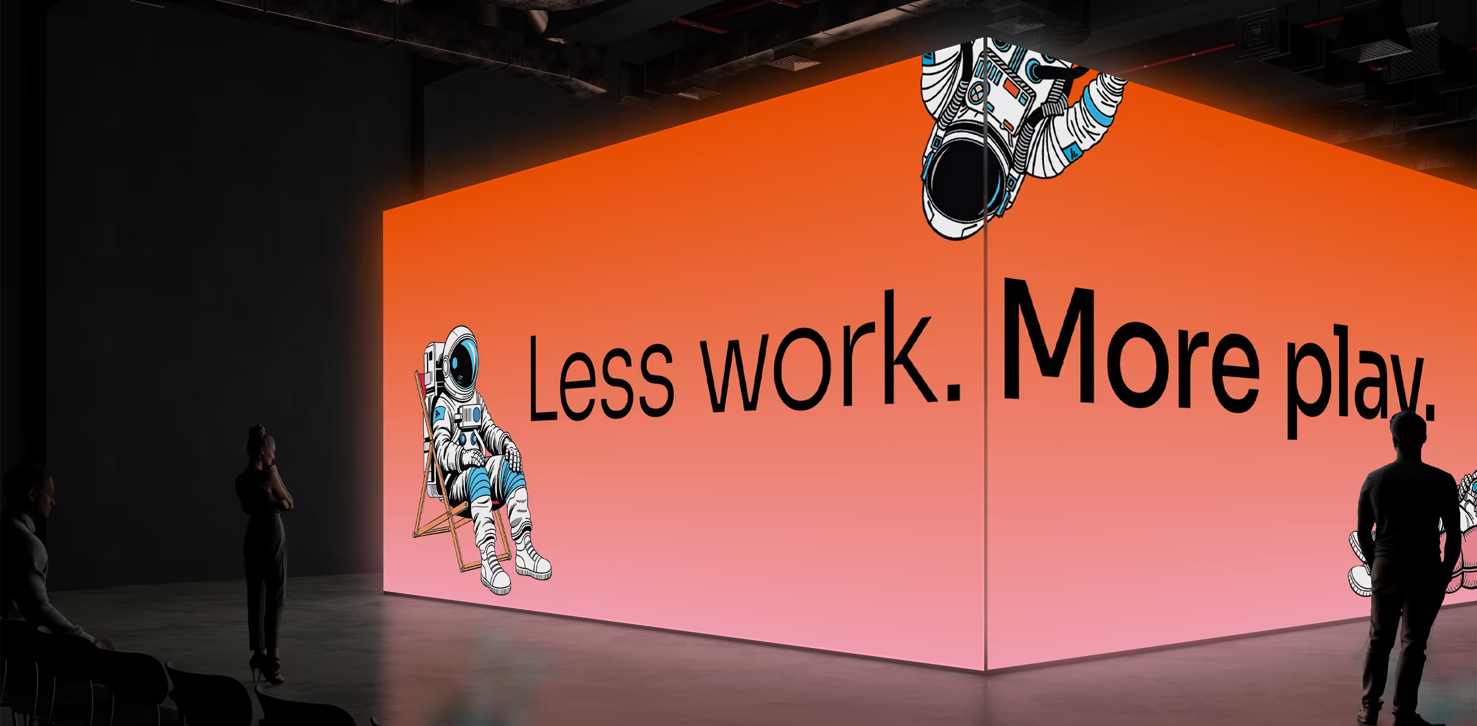 Wunderdogs’ presentation of a Fathom branded exhibition stand