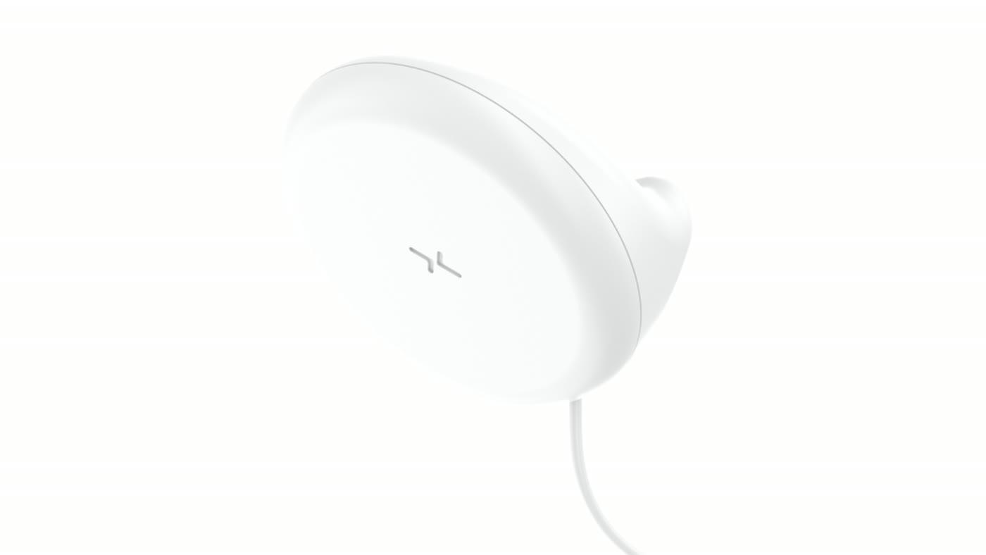 White XK300 Essence radar sensor with mounting arm and power cable