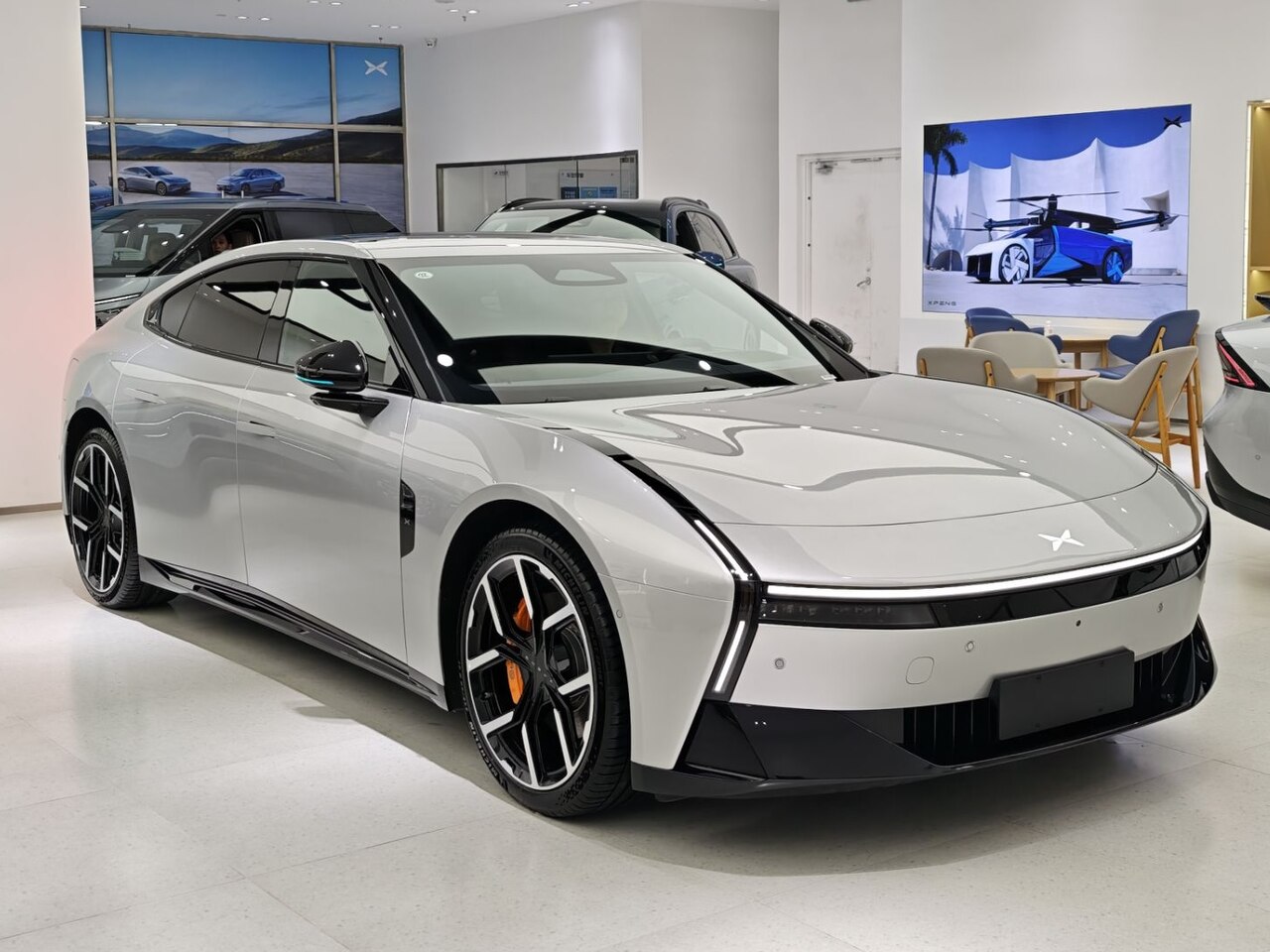 Xpeng P7 electric fastback sedan - exterior front view