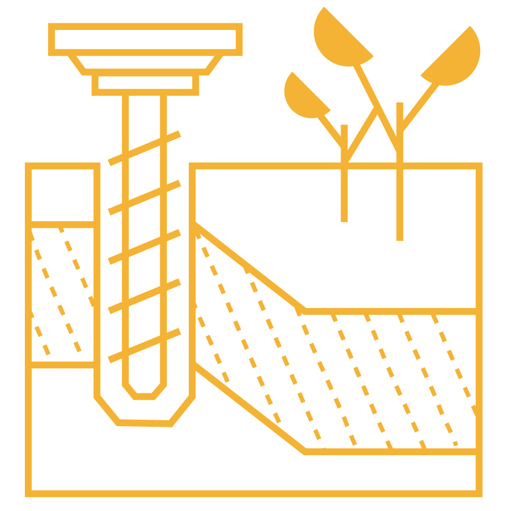 Yard Stick's illustrated Measure product and soil probe workflow