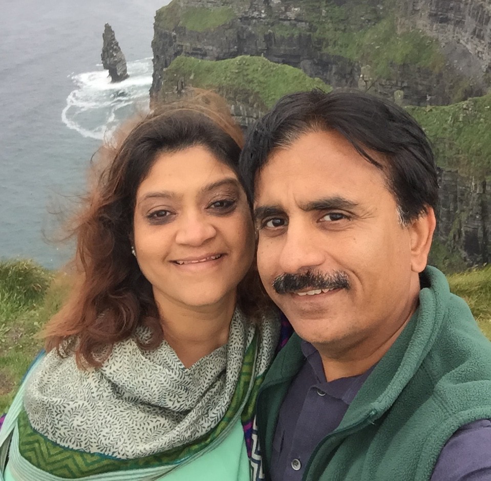 Yash and Jigna Shah together at a TiE Global retreat in Ireland