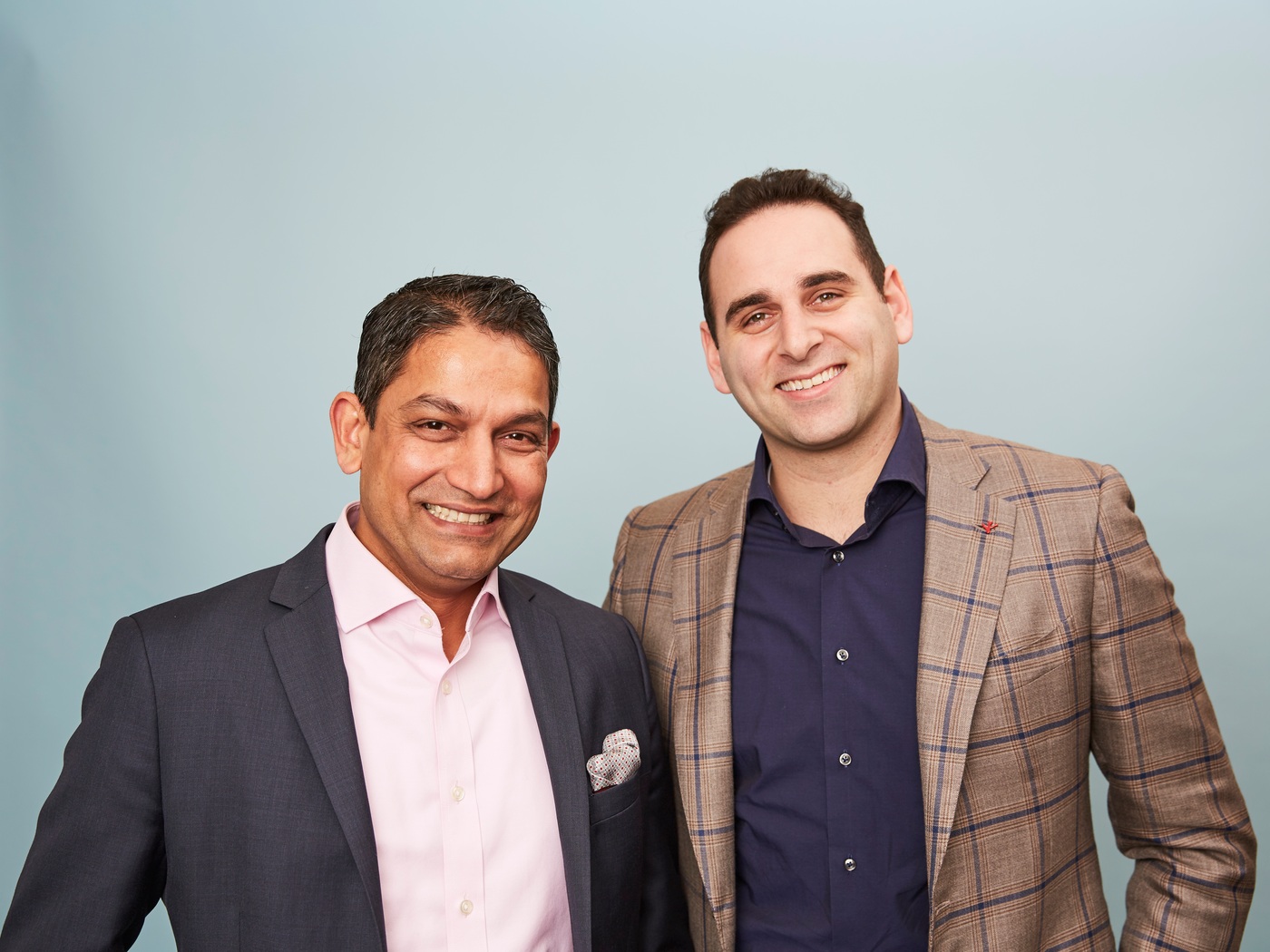 Yieldstreet co-founders Milind Mehere, left, and Michael Weisz, right