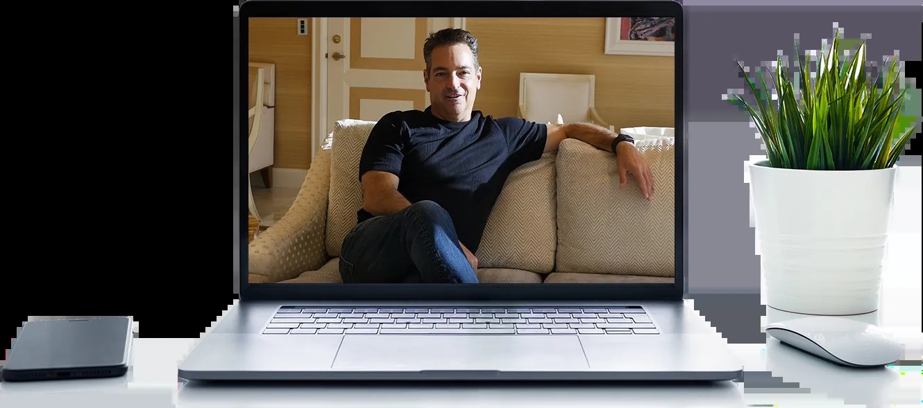 Official Ylopo website graphic showing co-founder Howard Tager on a laptop screen