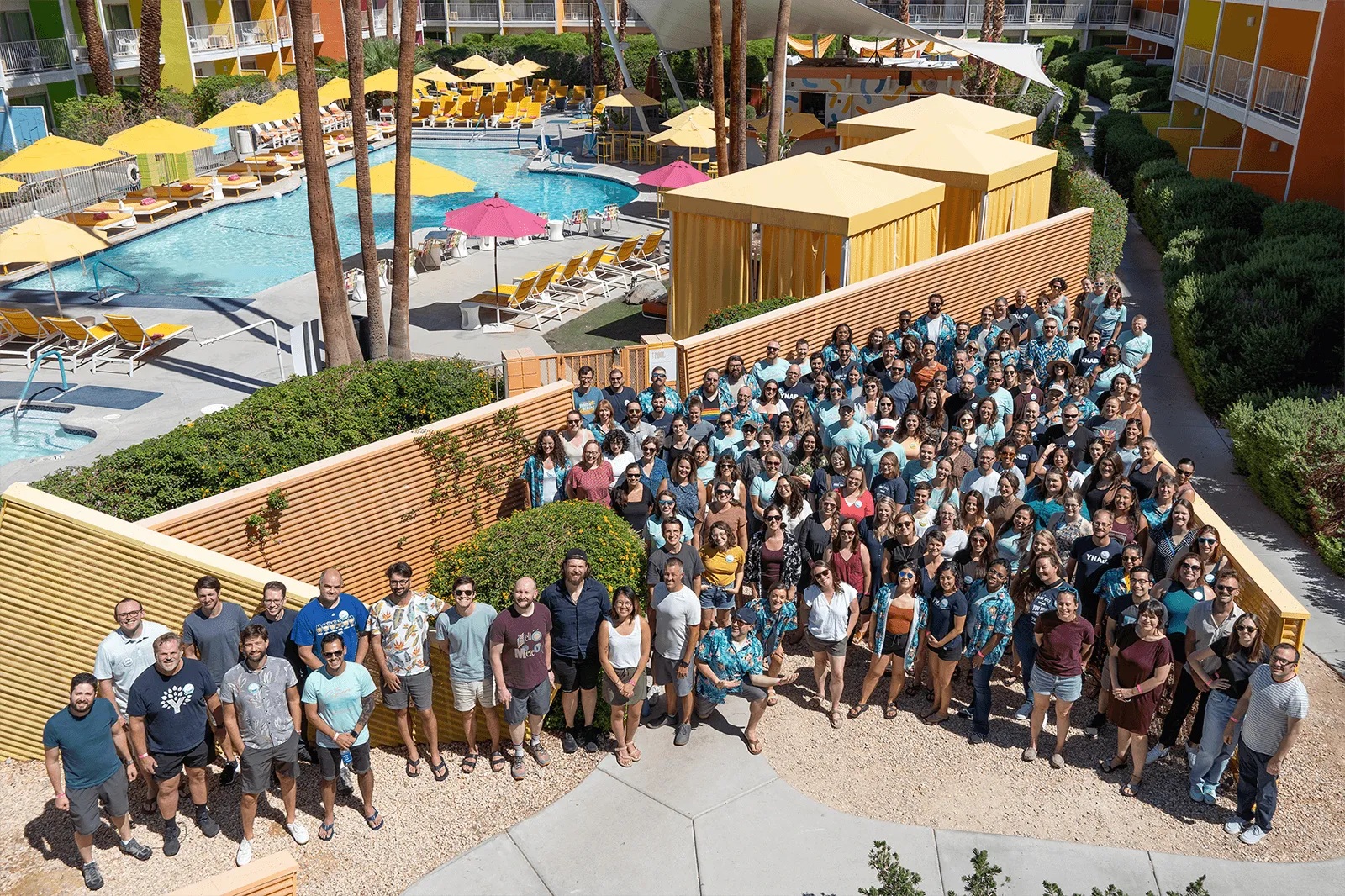 YNAB team gathered at its 2022 Palm Springs retreat