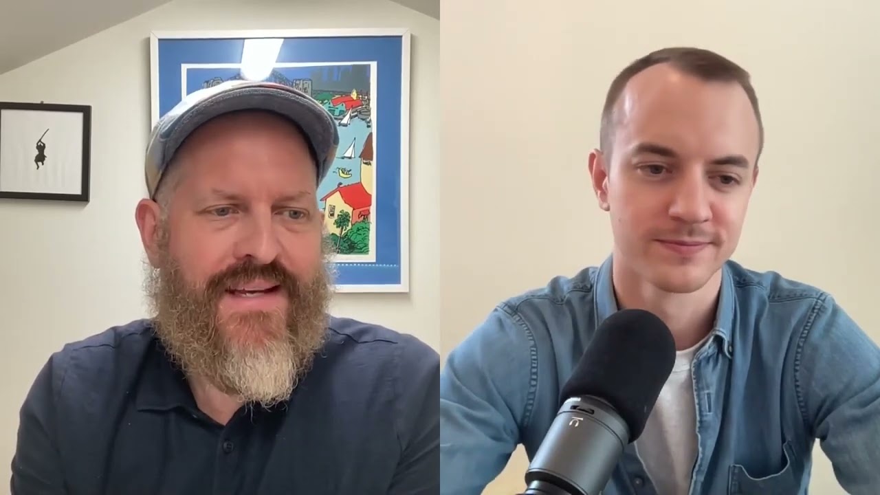 Yossi Mlynsky, left, speaking with Canny co-founder Andrew Rasmussen in a 2022 interview