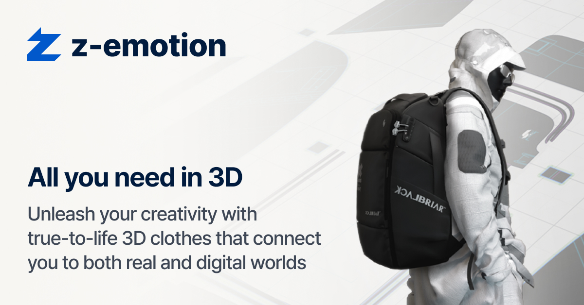 z-emotion 3D digital fashion banner