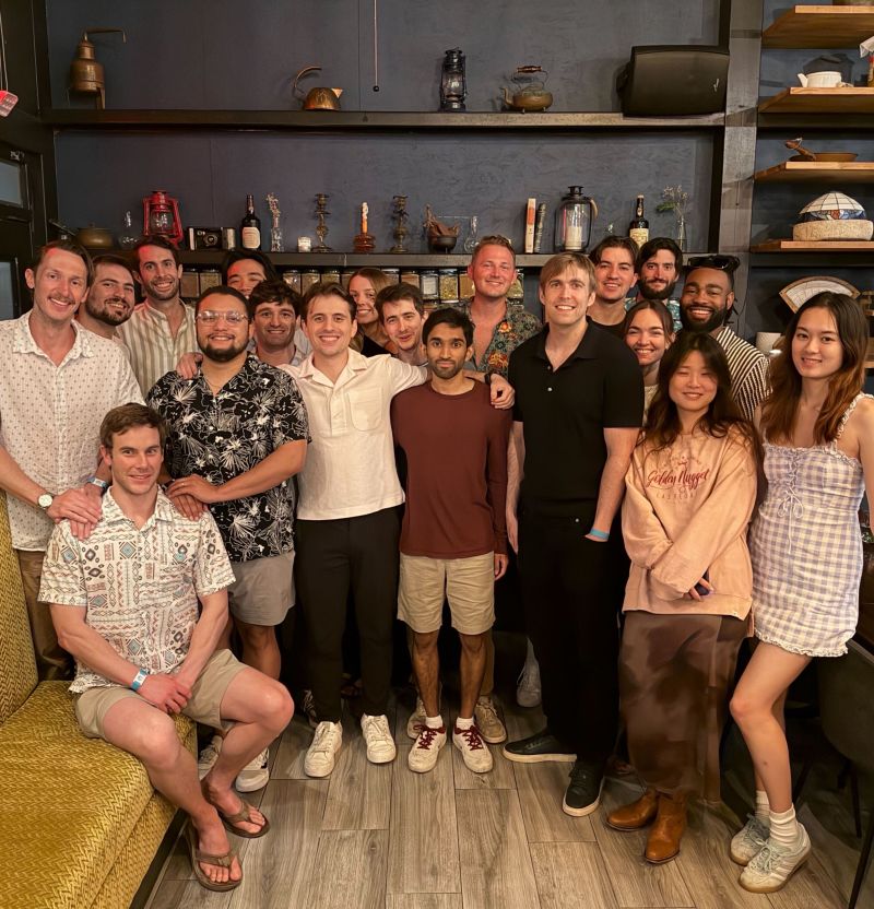 Zachary Long with colleagues at a ConductorAI team gathering