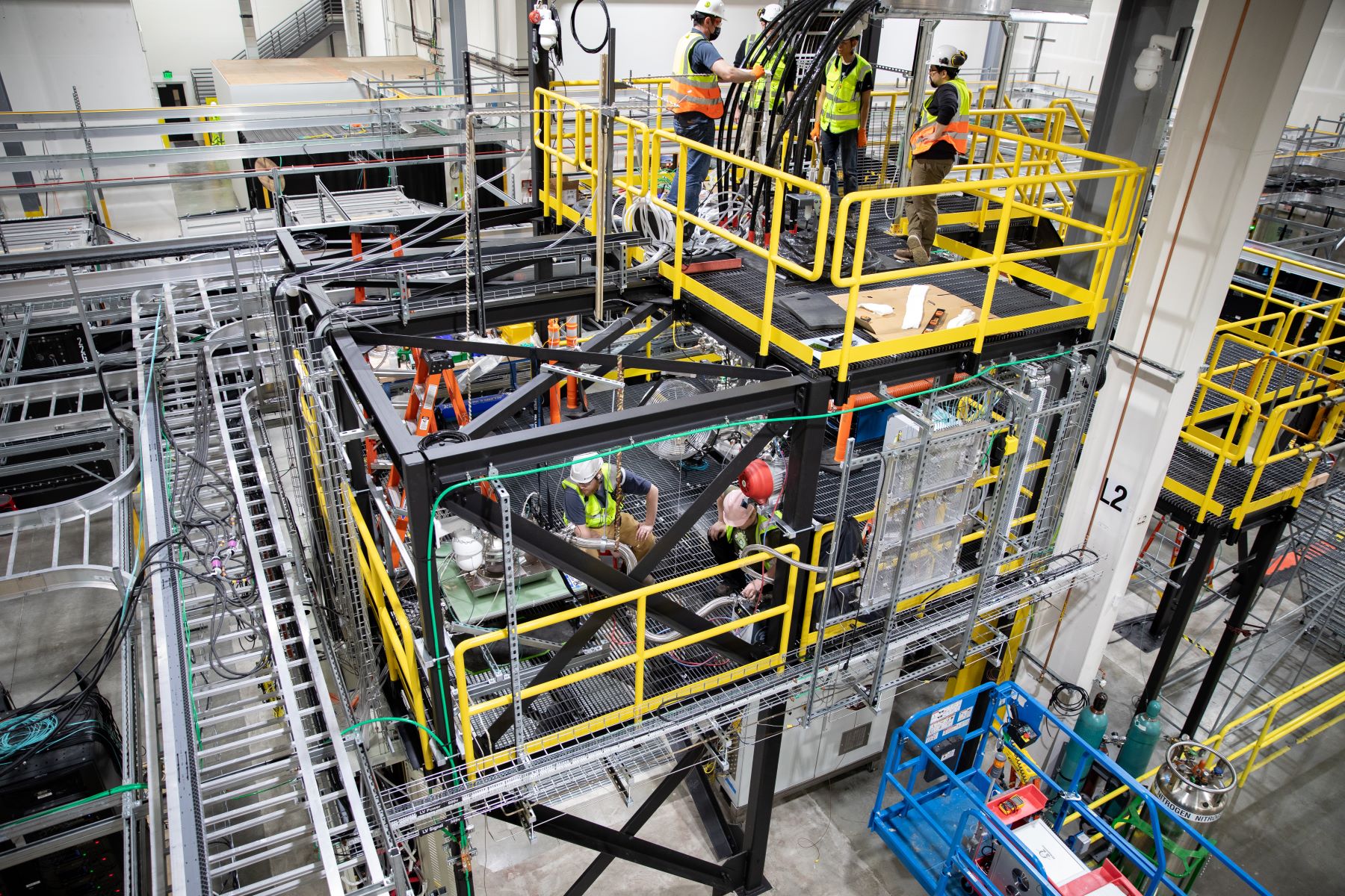 Zap Energy employees working on Century’s experimental hardware