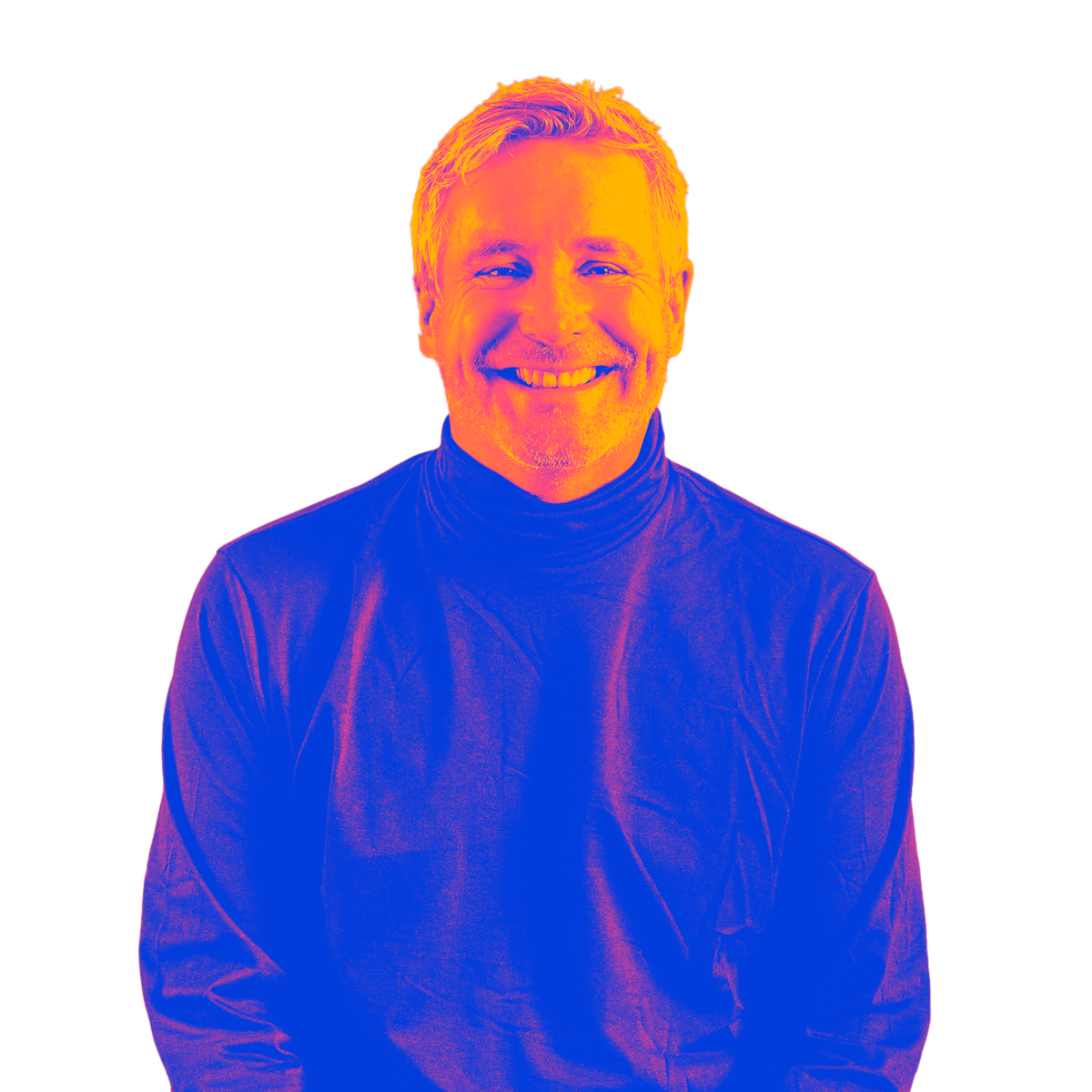Color-treated portrait of Zappi co-founder Steve Phillips