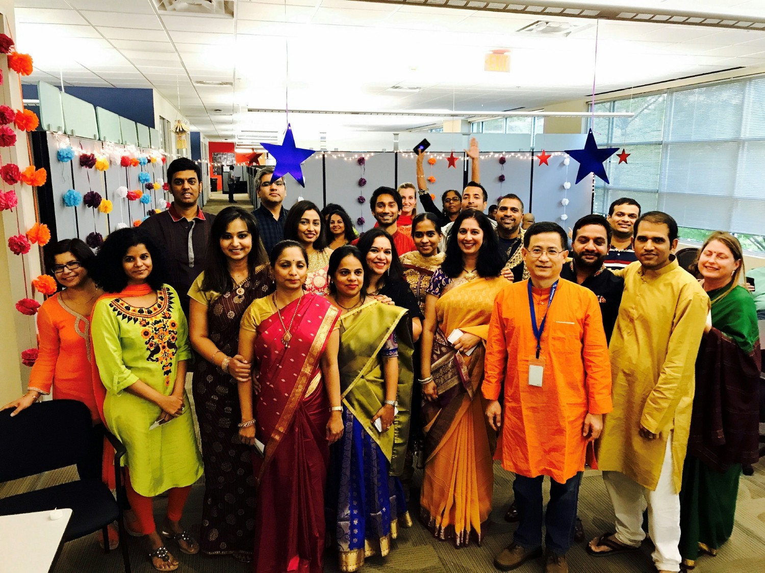 ZeOmega employees celebrating Diwali