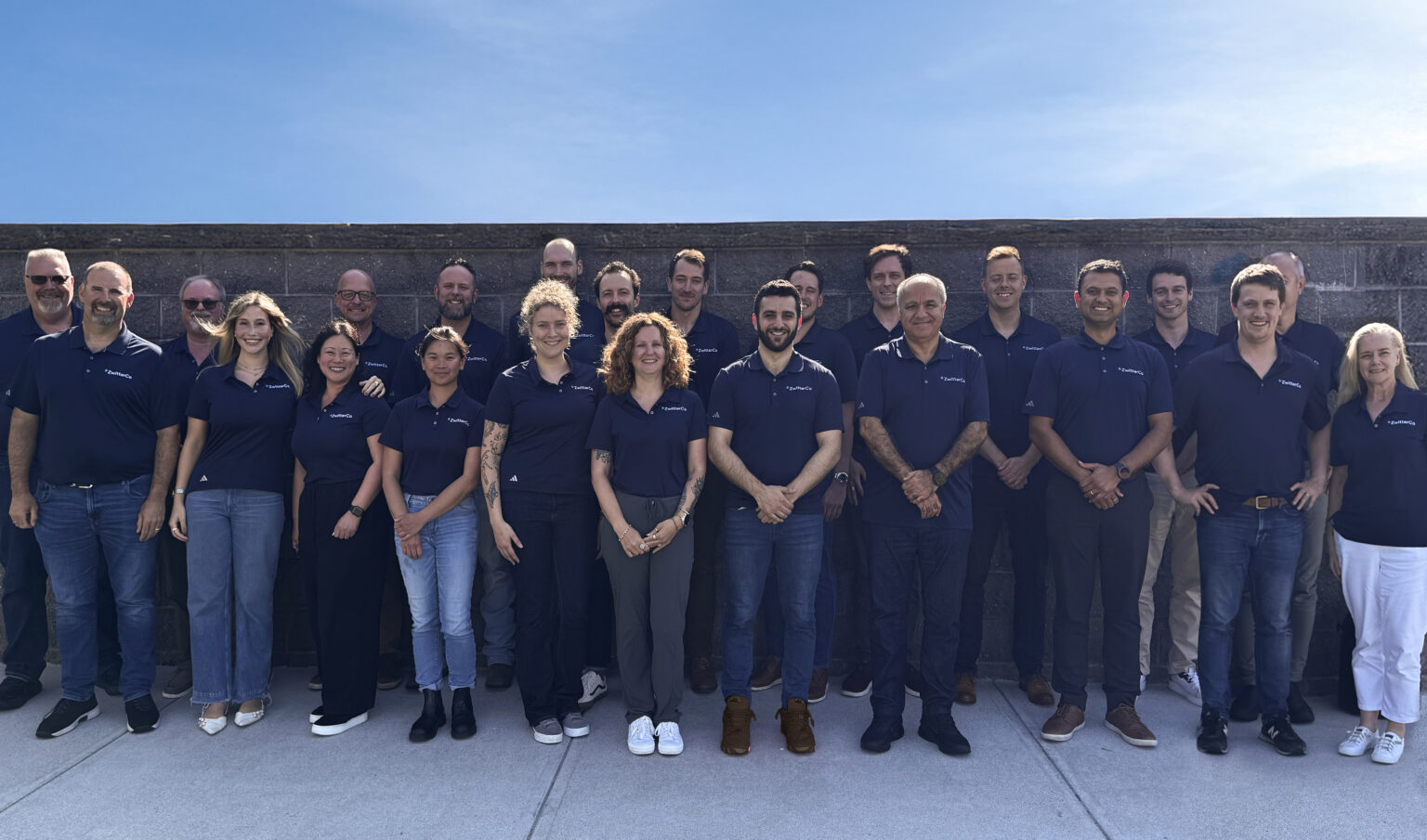 ZwitterCo commercial team standing together outdoors