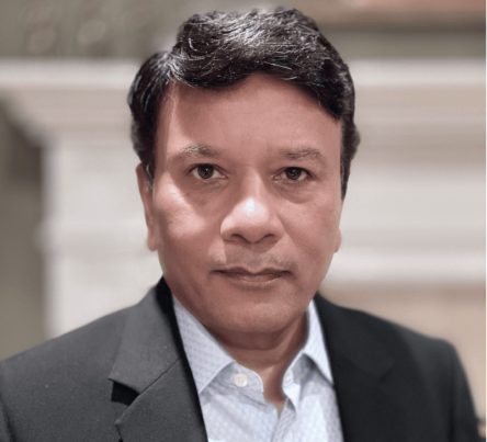 Portrait of Zymr founder and CEO Haresh Kumbhani