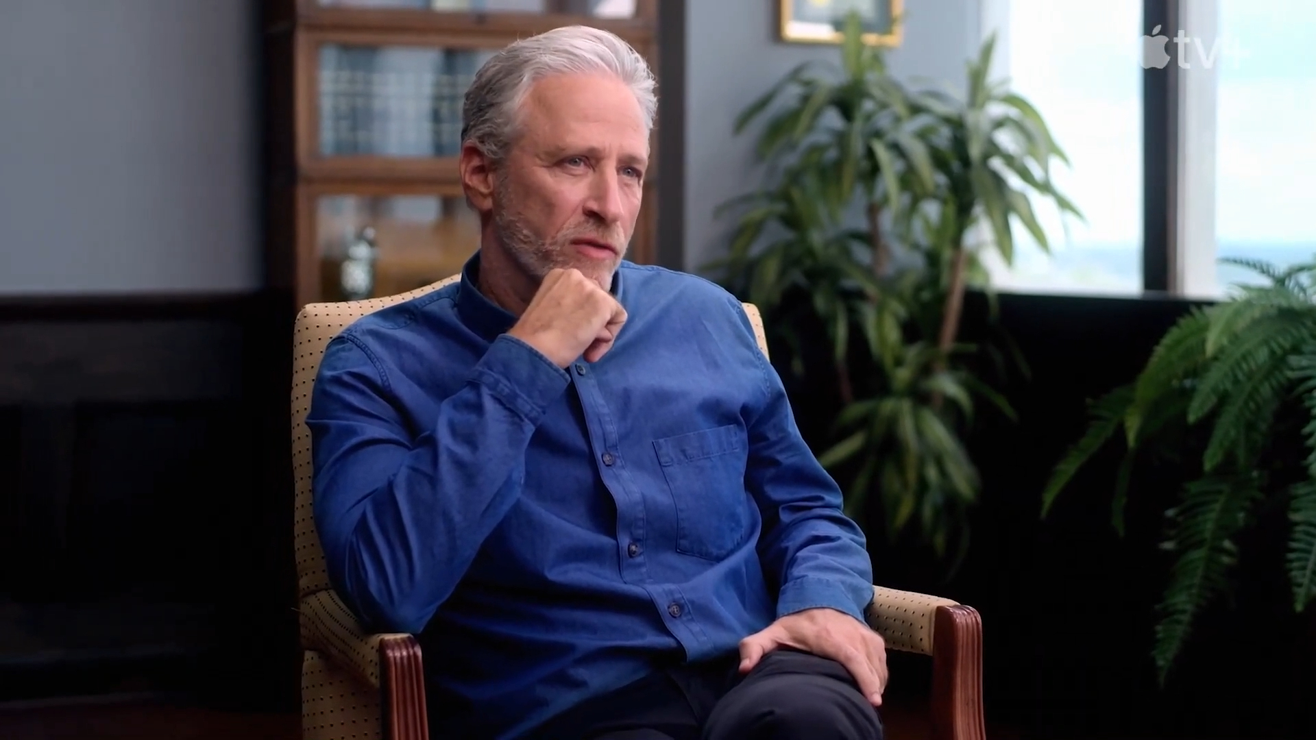 Jon Stewart speaking, political commentary